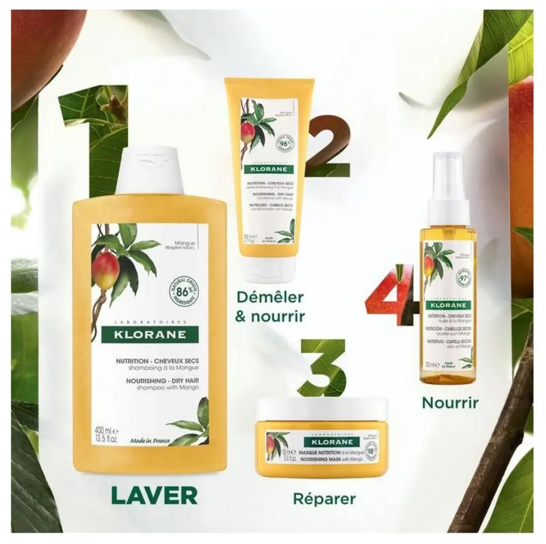 Klorane Droog Haar Shampoo Mango 100ml