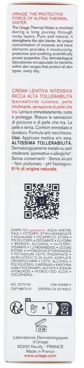 Uriage Tolederm Control Verzorging 40ml
