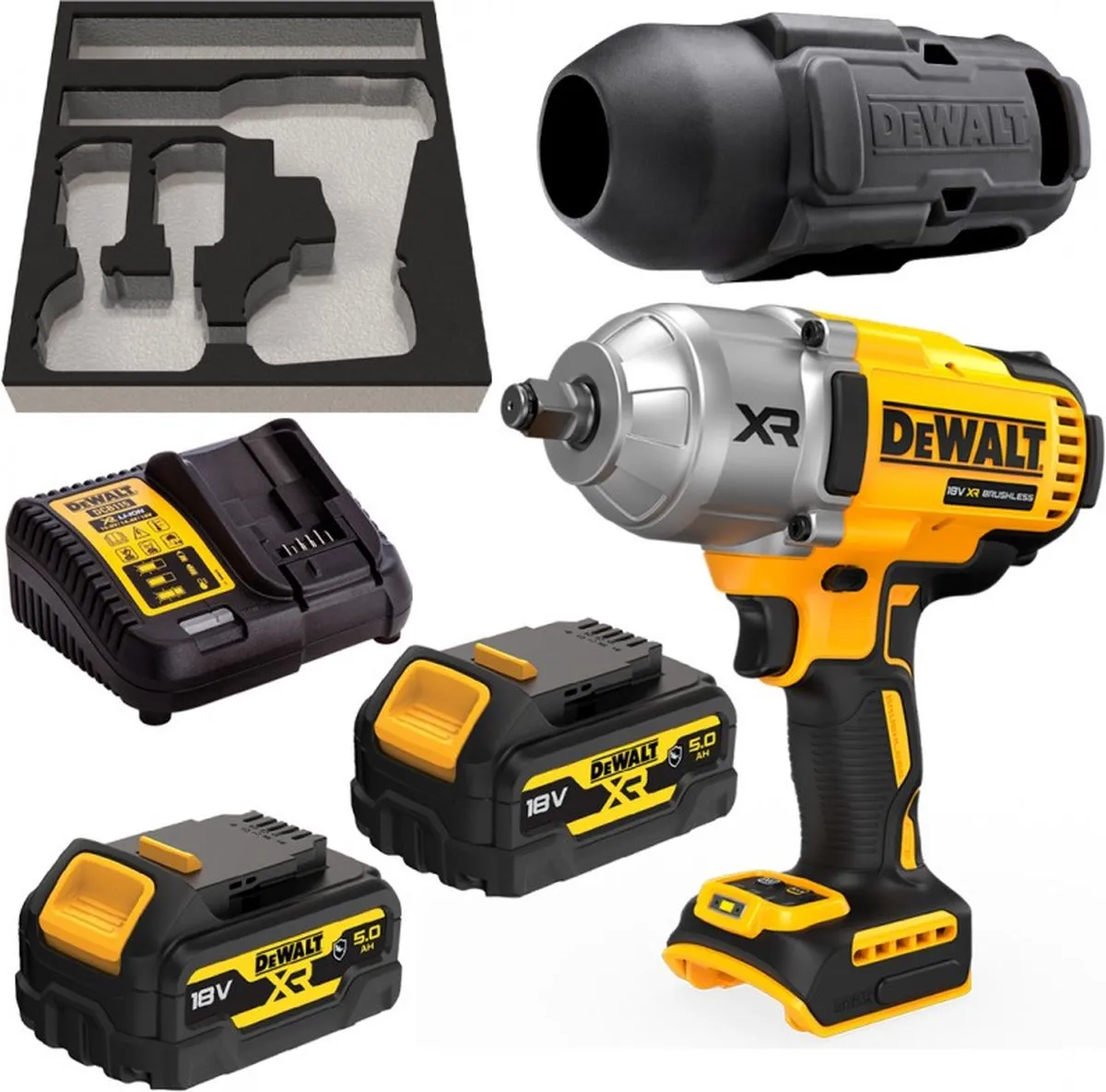 DeWalt DCF900P2G Accu Slagmoersleutel - 2x 5,0Ah XR - 1355Nm