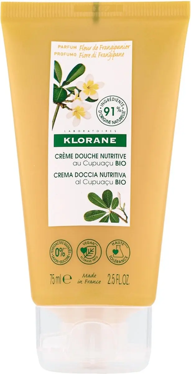 Klorane Huid Fleur de Frangipanier Douchecrème 75ml