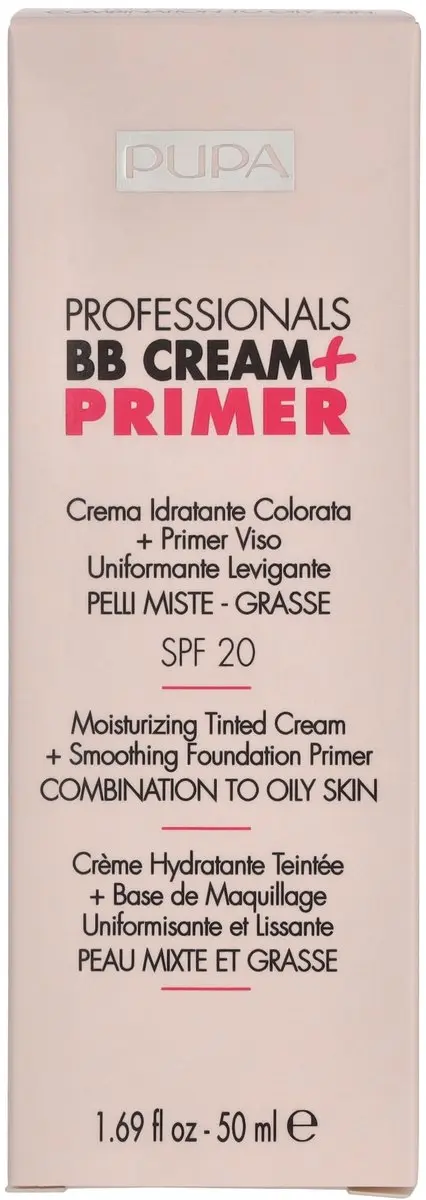 Pupa Milano BB Cream + Primer 001 Nude - 50ml