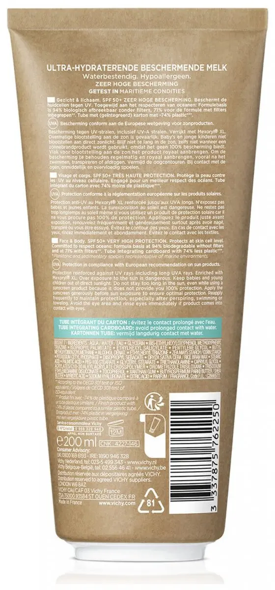 Vichy Capital Soleil SPF50+ Zonnemelk 200ml