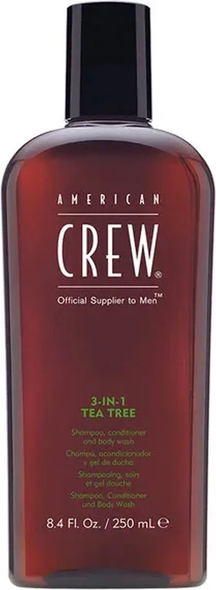 American Crew 3-in-1 Tea Tree Shampoo Conditioner Body Wash 100ml