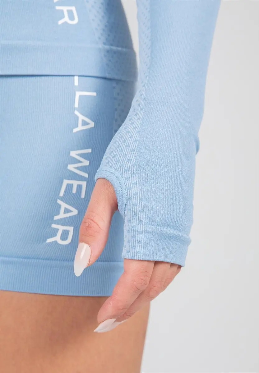 Gorilla Wear Selah Seamless Long Sleeve - Lichtblauw S/M