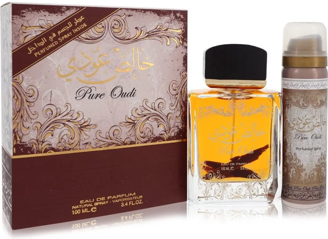 Lattafa Pure Oudi Giftset - 100ml Eau de Parfum + 50ml Deospray