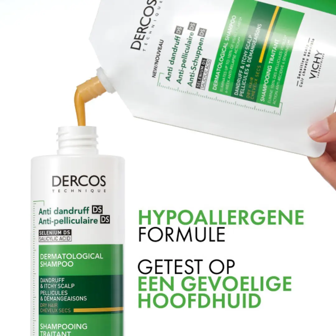 Vichy Dercos Anti-Roos Shampoo Navulling 390ml - Seleniumdisulfide/Salicylzuur