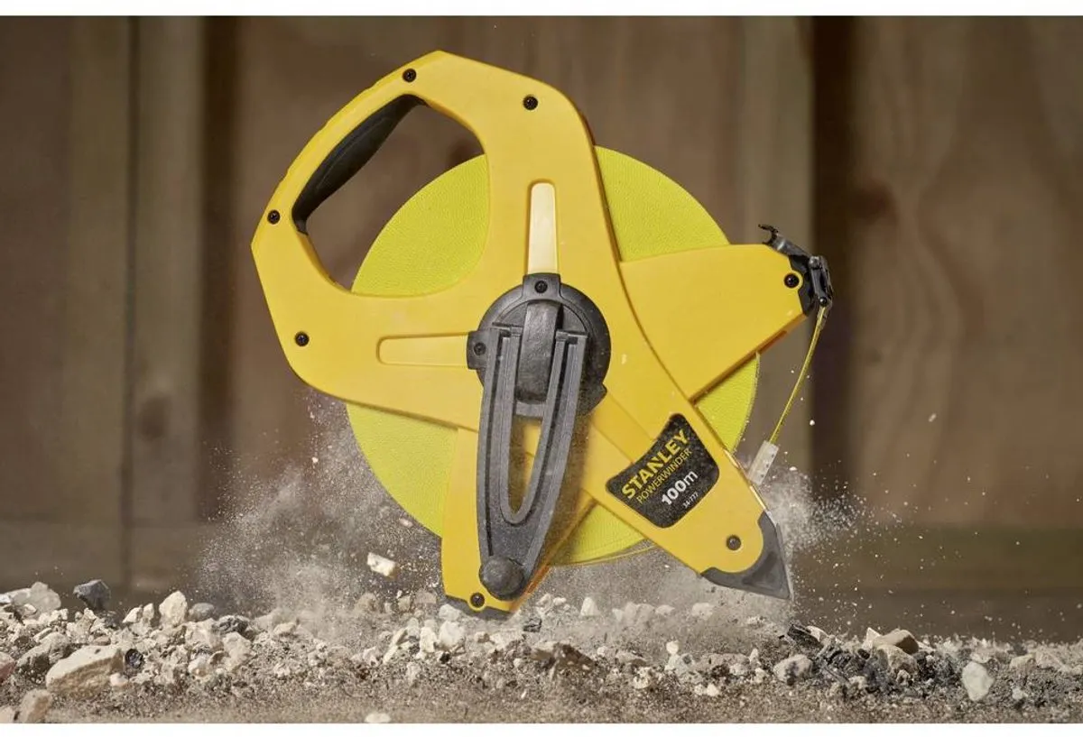 Stanley Landmeter Powerwinder 100m 12.7mm - Geel
