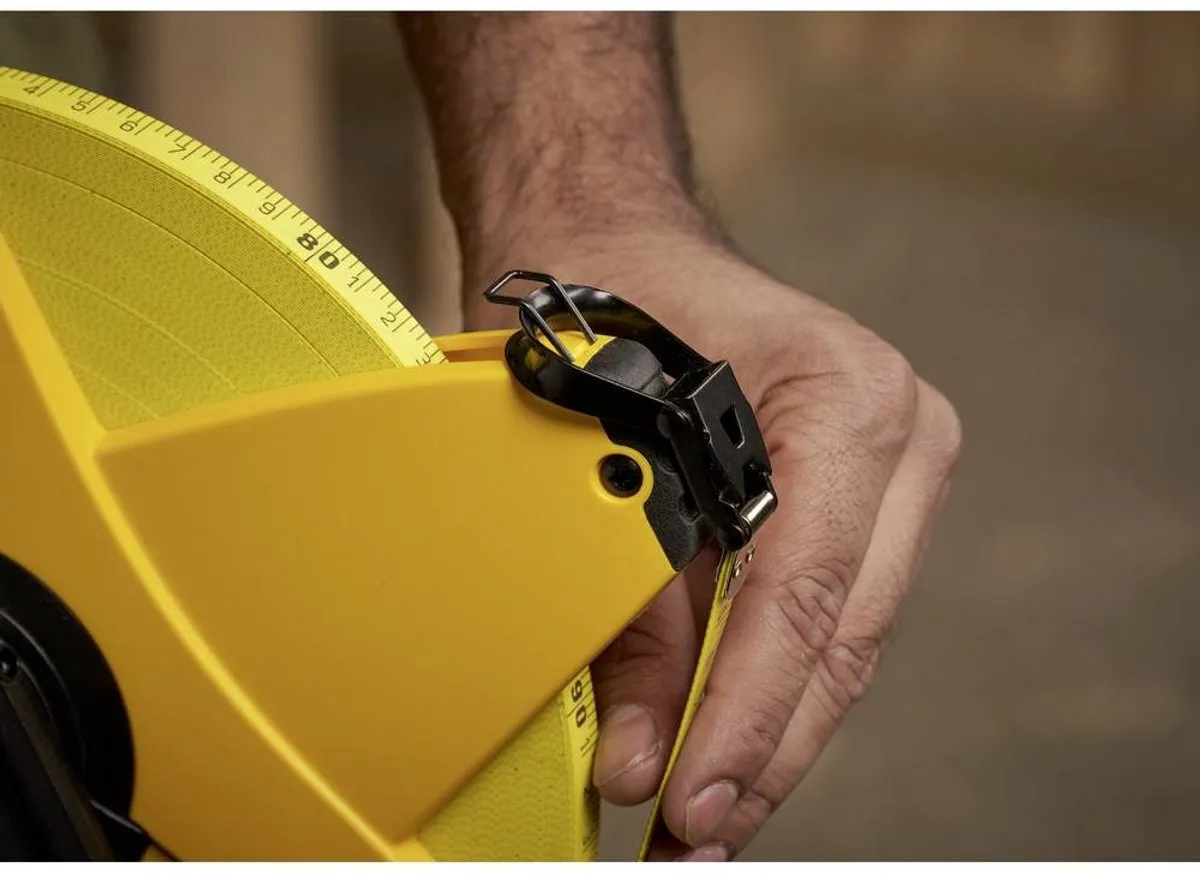 Stanley Landmeter Powerwinder 100m 12.7mm - Geel
