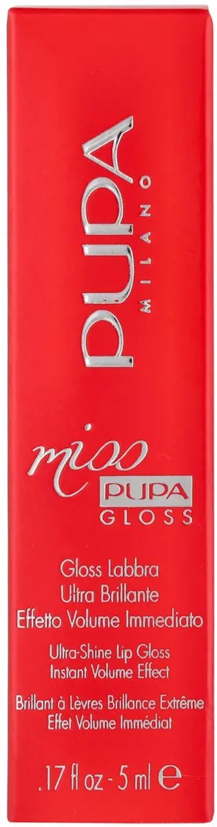 Pupa Milano Lipgloss Miss Gloss Ultra-Shine 101 Pearly Clear - afbeelding 6 van 6