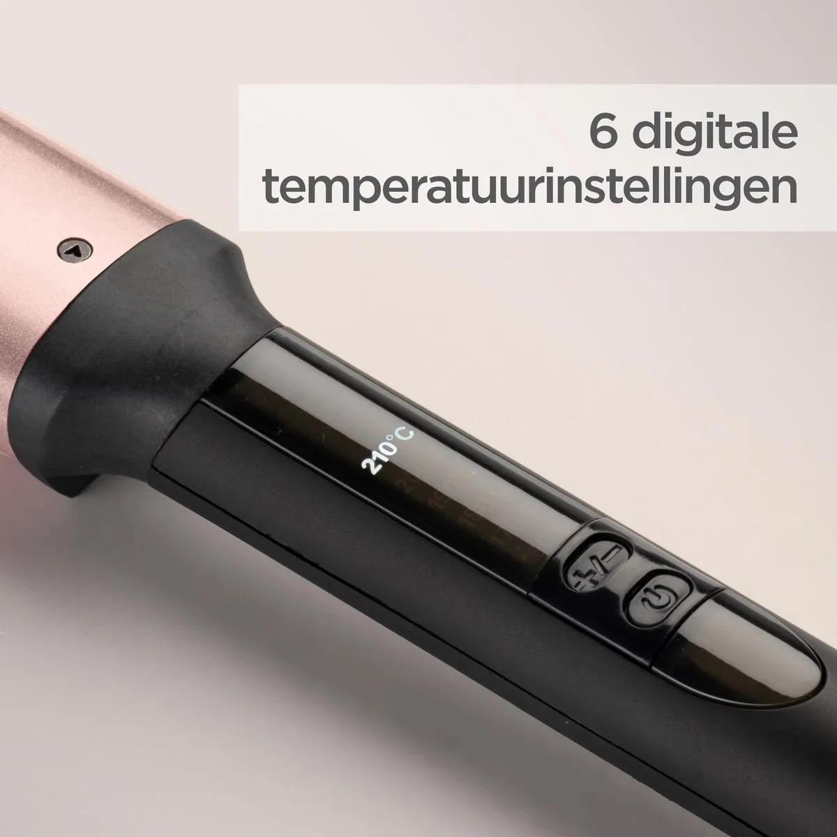 Babyliss Oval Krultang C457E 28x140mm - 6 Temperaturen - Zwart Roze