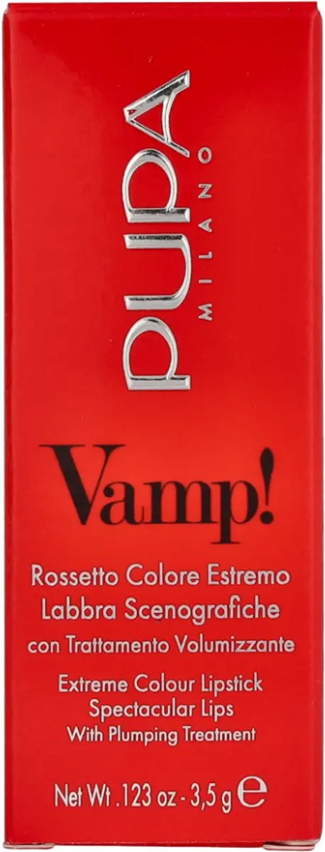 Pupa Milano Vamp! ExtreMe Colour Lipstick 300 Scarlet Bordeaux - 3,5 g - afbeelding 6 van 6