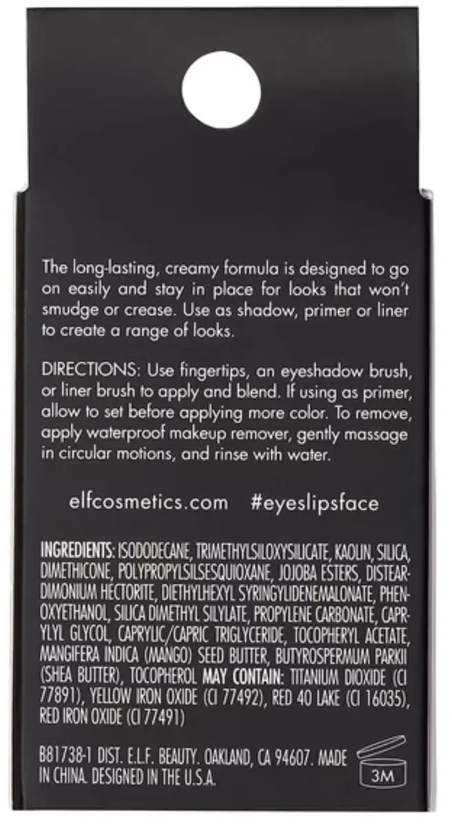 ELF Cosmetics No Budge Cream Eyeshadow Wildflower 4,2 g