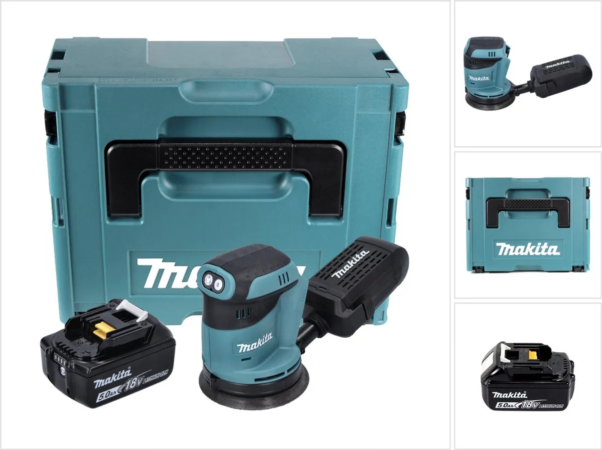Makita DBO 180 T1J Excentrische Schuurmachine 18V