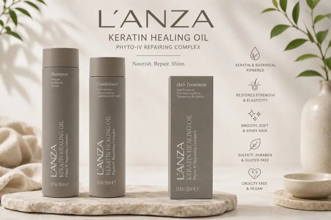 L'anza Keratin Healing Oil Lustrous Deluxe Set