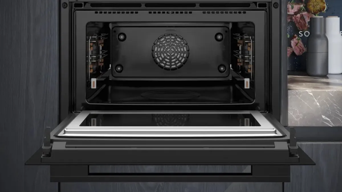 Siemens iQ700 CM776GKB1 Inbouwoven met magnetron 45L - 900W - Zwart/Roestvrijstaal - afbeelding 6 van 6