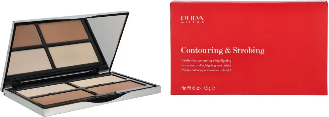 Pupa Milano Contouring & Strobing Palette 001 Light Skin - 17.5g