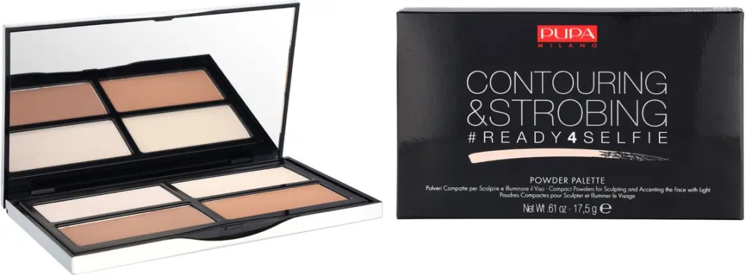 Pupa Milano Contouring & Strobing Palette 001 Light Skin - 17.5g - afbeelding 6 van 6