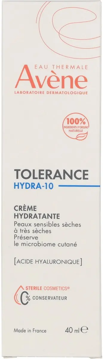 Avène Tolérance Hydra-10 Hydraterende Crème 40ml