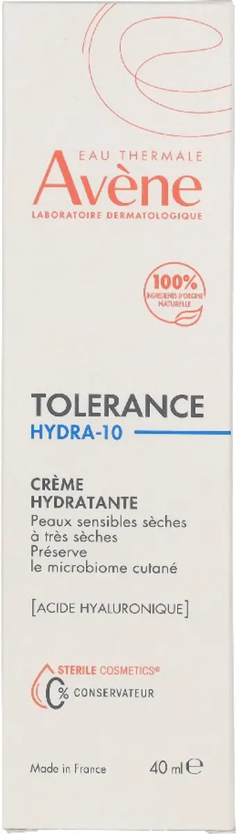 Avène Tolérance Hydra-10 Hydraterende Crème 40ml