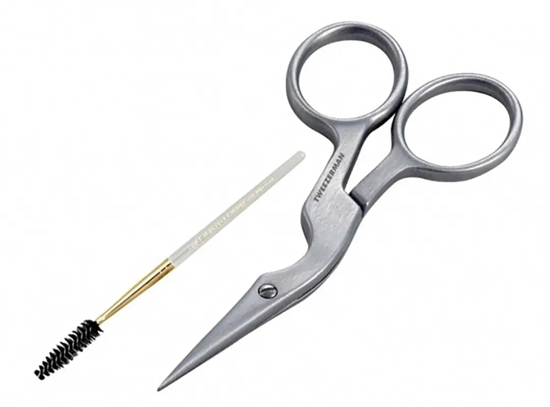 Tweezerman Wenkbrauw Schaar & Borstel Set - RVS - Multicolor