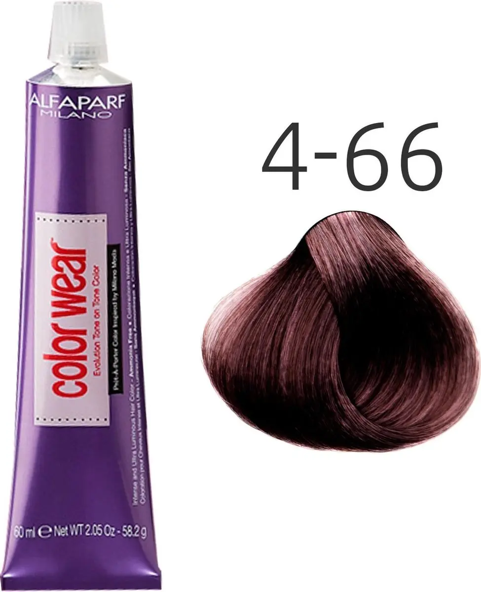 Alfaparf Milano Color Wear 4-66 Semi-permanent Haarkleuring - Rood