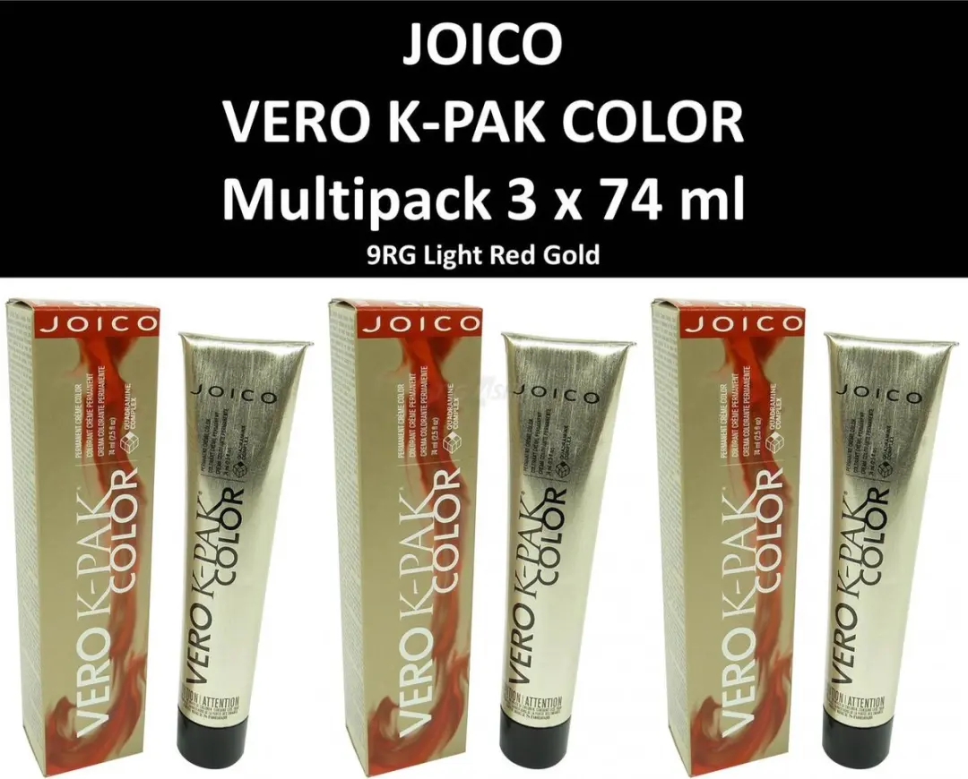 Joico Vero K-PAK Color 9RG Permanent Haarkleur - 3x74ml