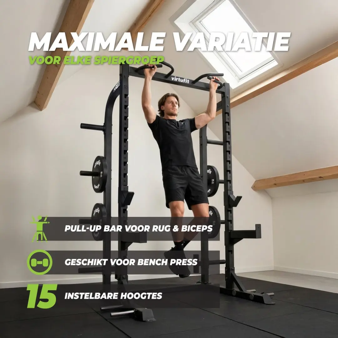 VirtuFit HR100 Half Rack - Zwart - afbeelding 6 van 6
