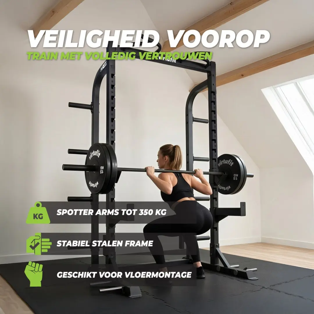 VirtuFit HR100 Half Rack - Zwart