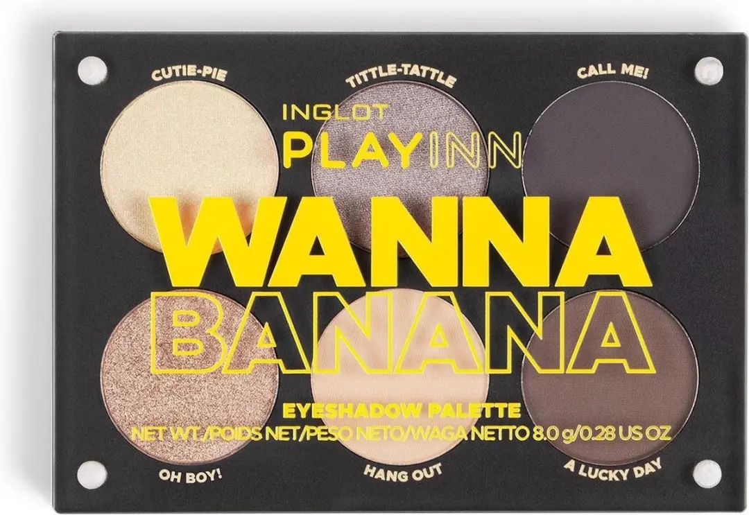 Inglot Wanna Banana Oogschaduw Palette - 8g - afbeelding 6 van 6