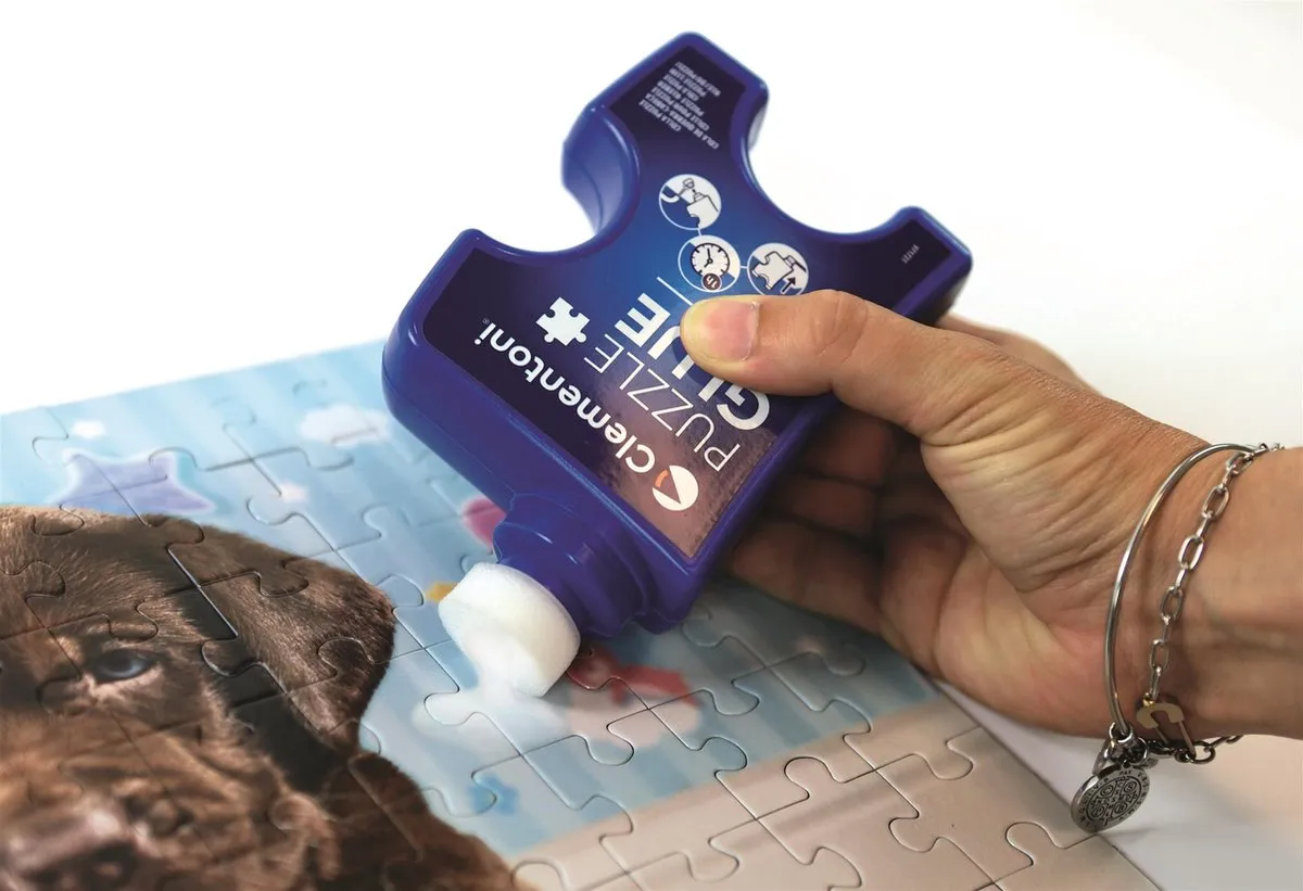 Clementoni - Legpuzzellijm - 200ml - Voor het vastlijmen van puzzels