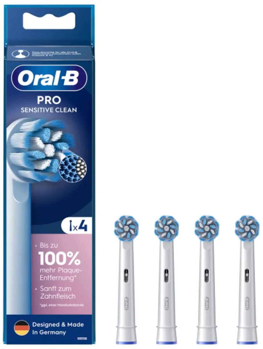 Oral-B Pro Sensitive Clean Opzetborstels 4 Stuks