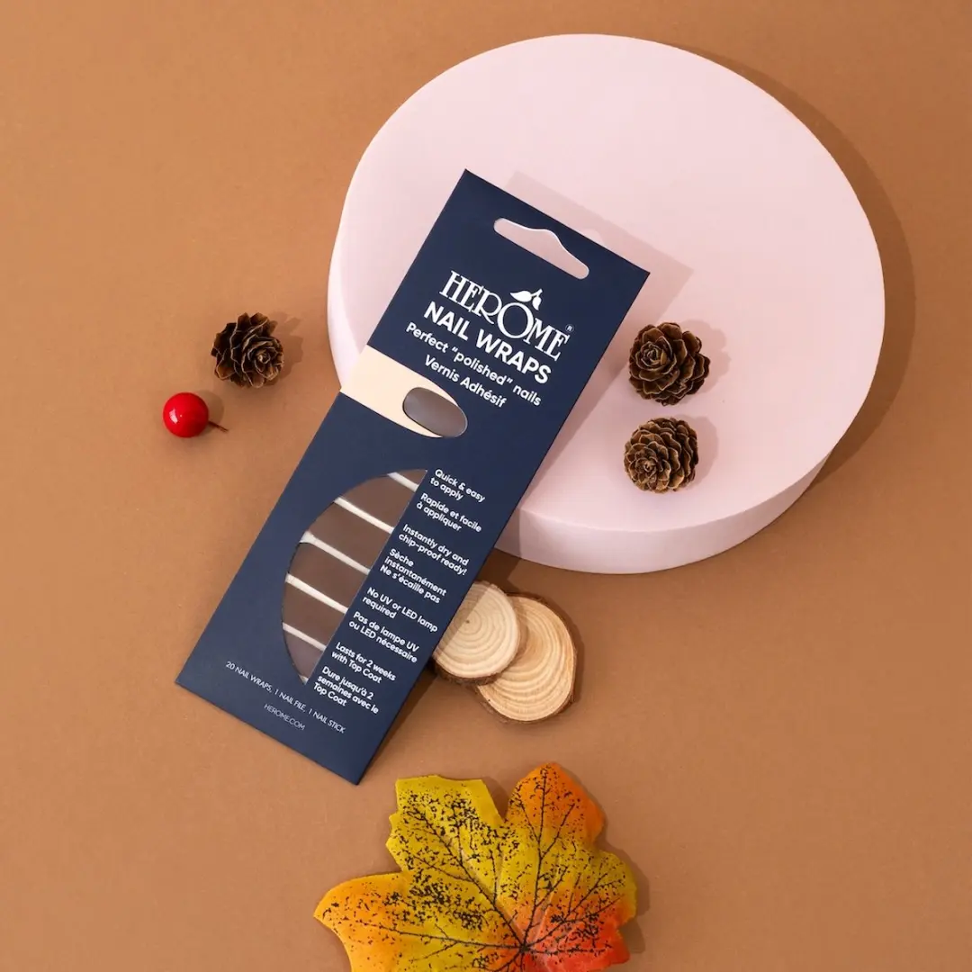 Herome Nail Wraps Hot Chocolate Nagelstickers - 2x10 Stuks