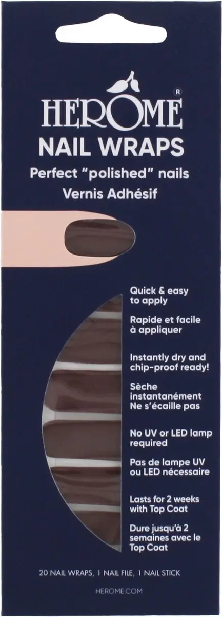 Herome Nail Wraps Hot Chocolate Nagelstickers