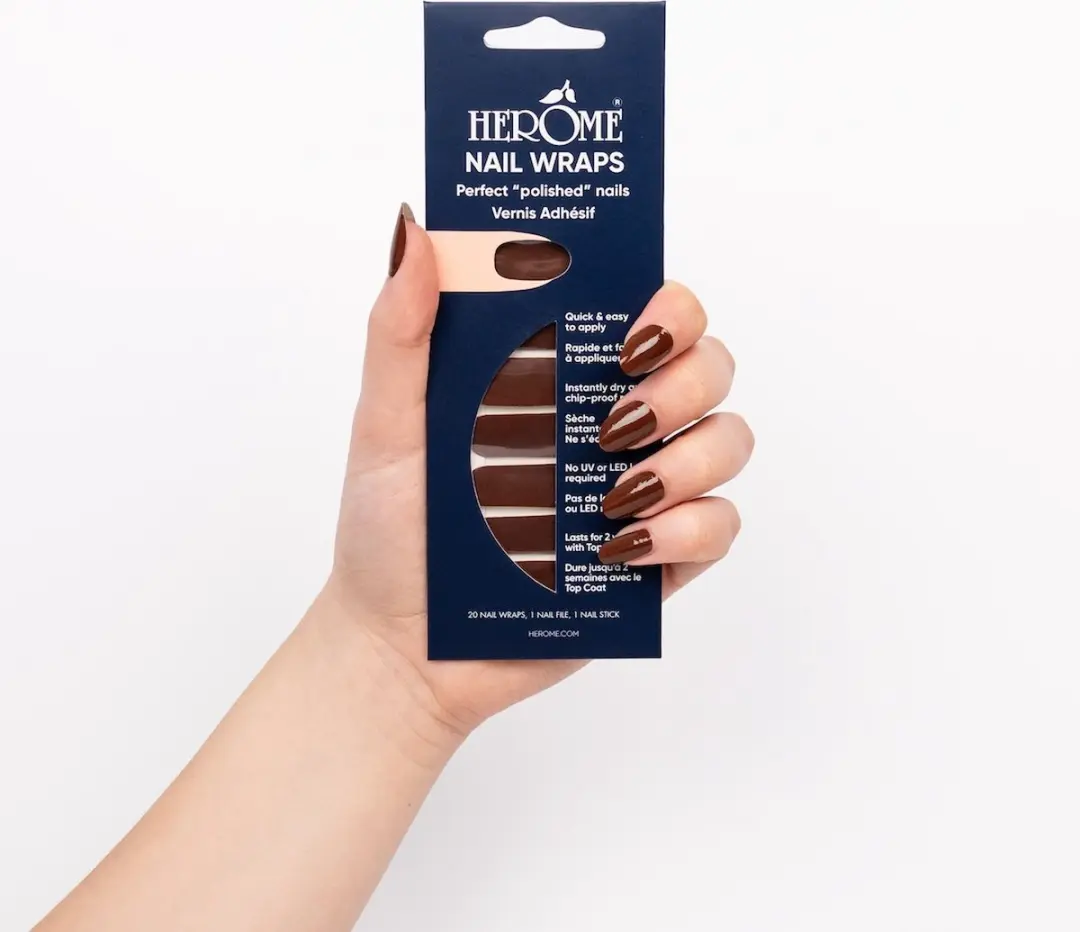 Herome Nail Wraps Hot Chocolate Nagelstickers - 2x10 Stuks