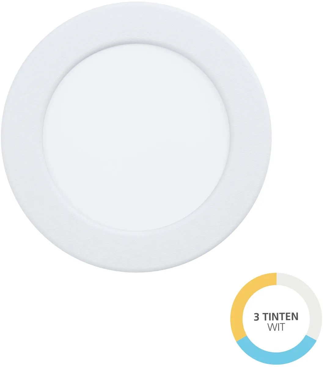 Eglo Fueva 6 Inbouwspot LED - Ø11.9cm Wit - Instelbaar licht