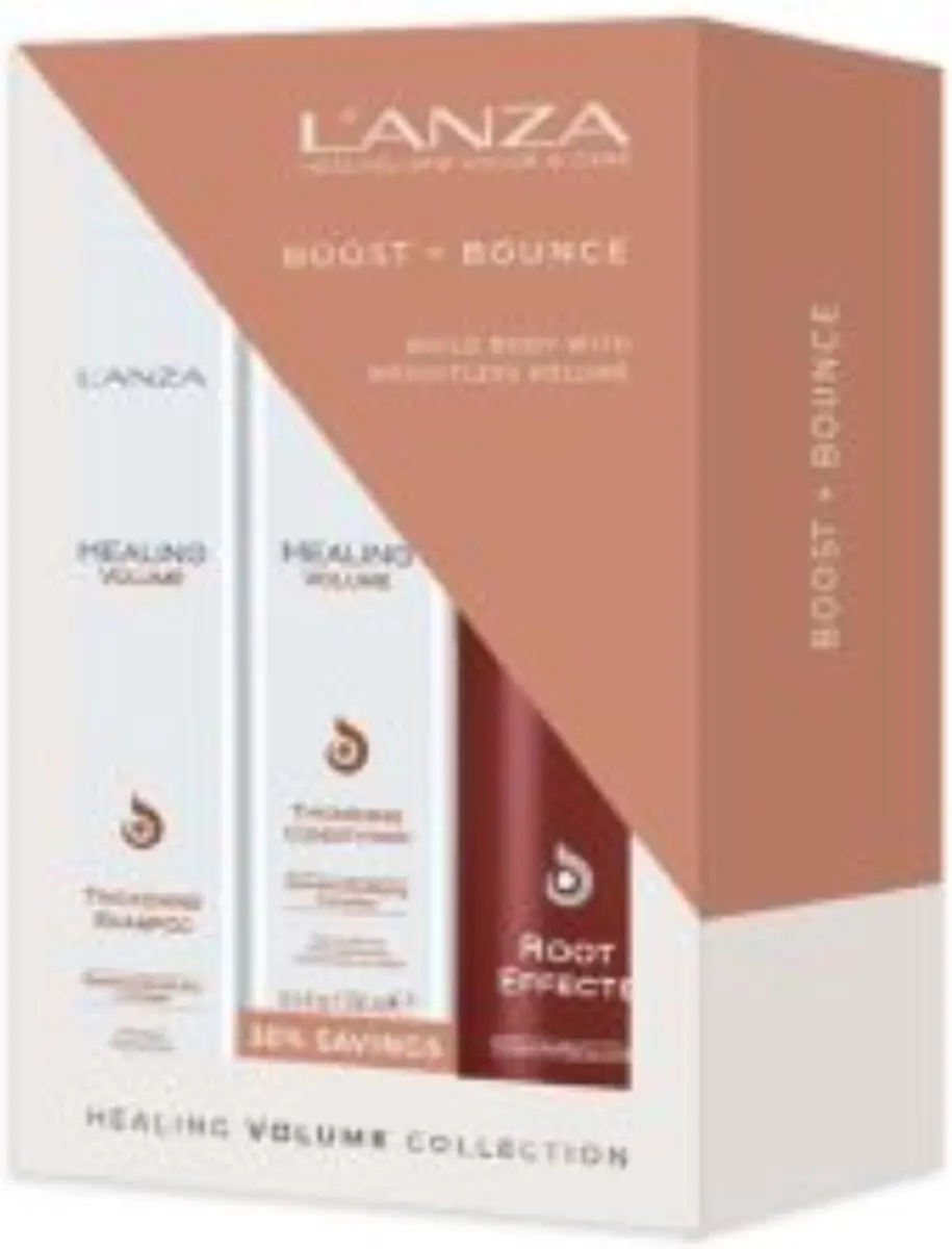 L'anza Healing Volume Shampoo & Conditioner 750ml - 3 Stuks