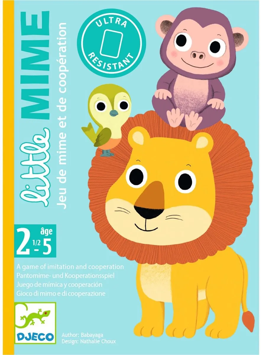 Djeco Little Mime Kaartspel - 4 Spelers - Multicolor - afbeelding 4 van 6
