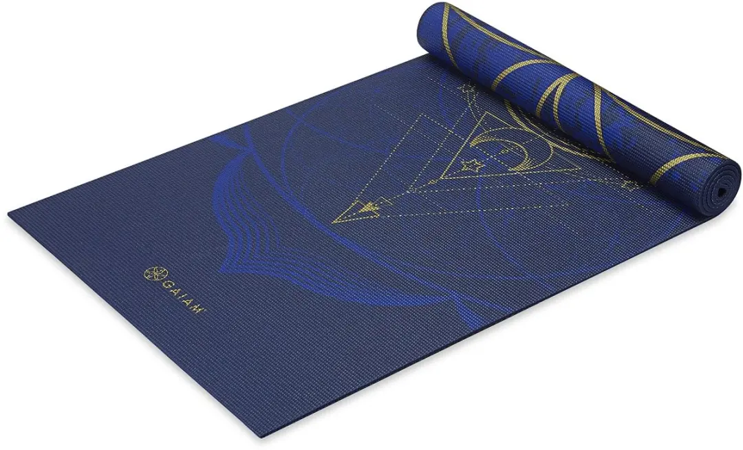 Gaiam Reversible Sun & Moon Yoga Mat - Blauw