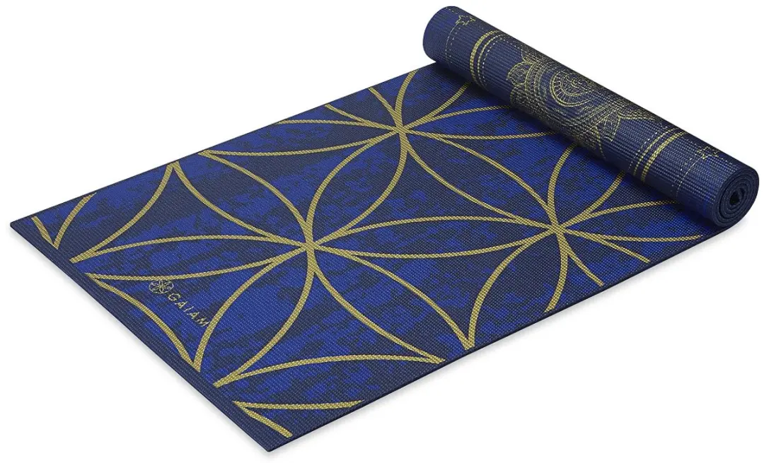 Gaiam Reversible Sun & Moon Yoga Mat - Blauw