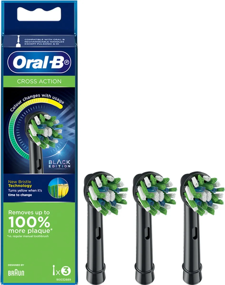 Oral-B EB50 3 FFS CROSS ACTION Opzetborstel - Zwart - afbeelding 2 van 2