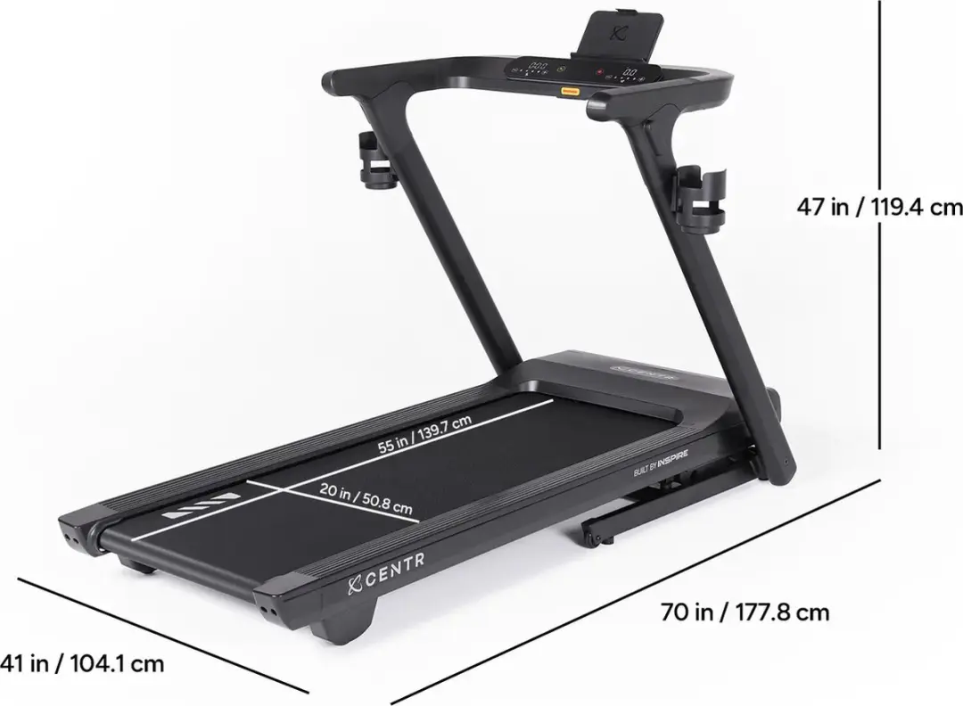 Centr RUNR Loopband - 16 km/h - 162 Niveaus - Zwart
