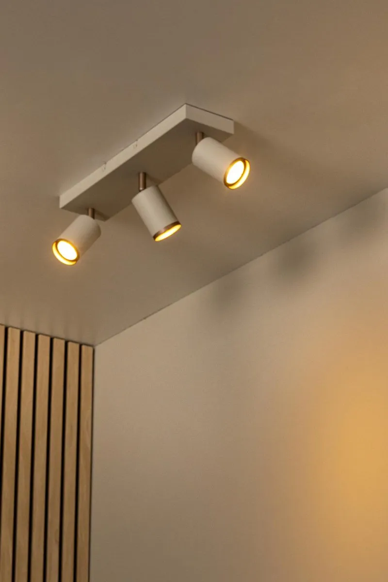 Lucide Regina Plafondspot 3xGU10 - Taupe