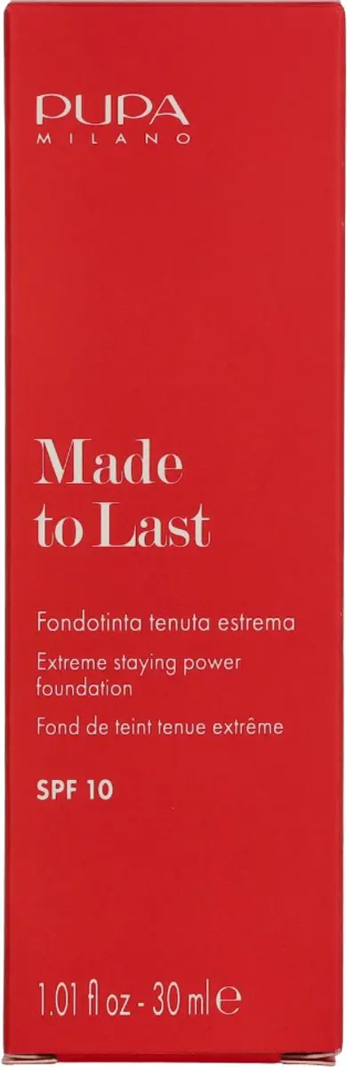 Pupa Made To Last Foundation 020 Light Beige - 30ml