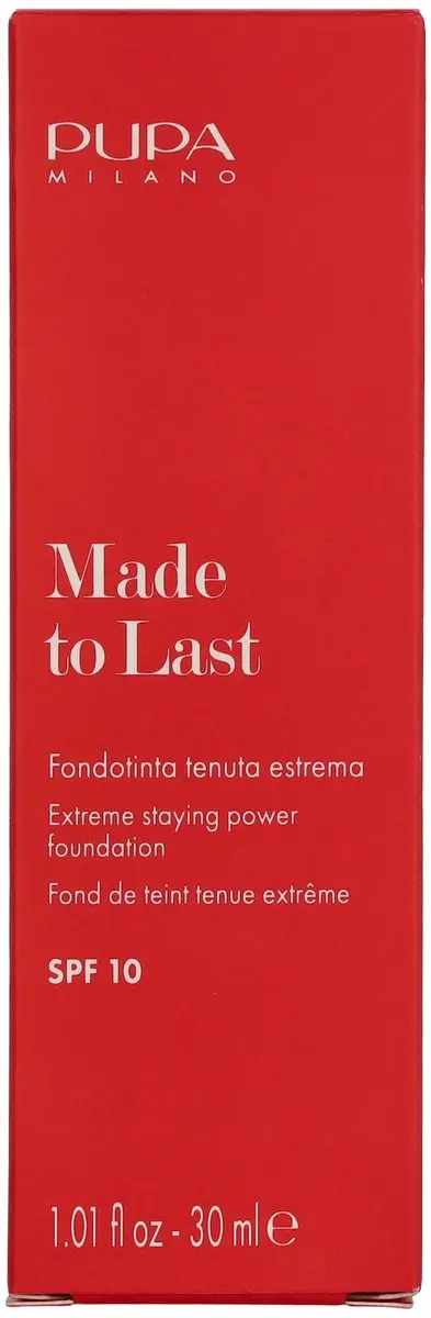 Pupa Made To Last Foundation 020 Light Beige - 30ml