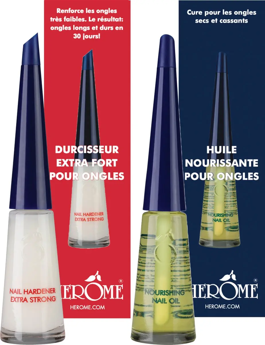 Herome Nagelverharder Extra Sterk & Base Coat 2x10ml