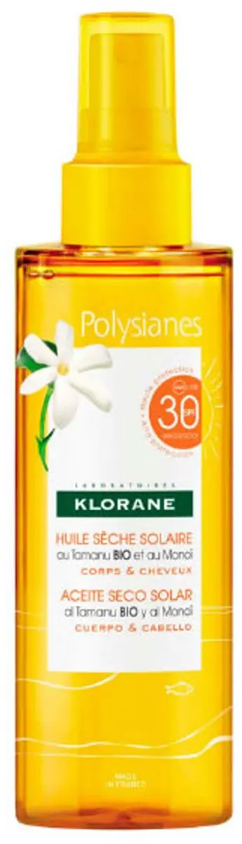 Klorane Polysianes Solar Dry Oil SPF30 - 200ml