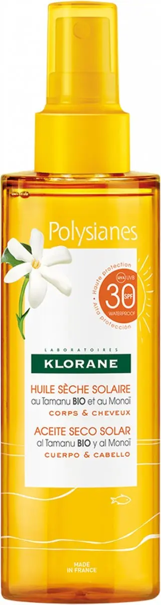 Klorane Polysianes Solar Dry Oil SPF30