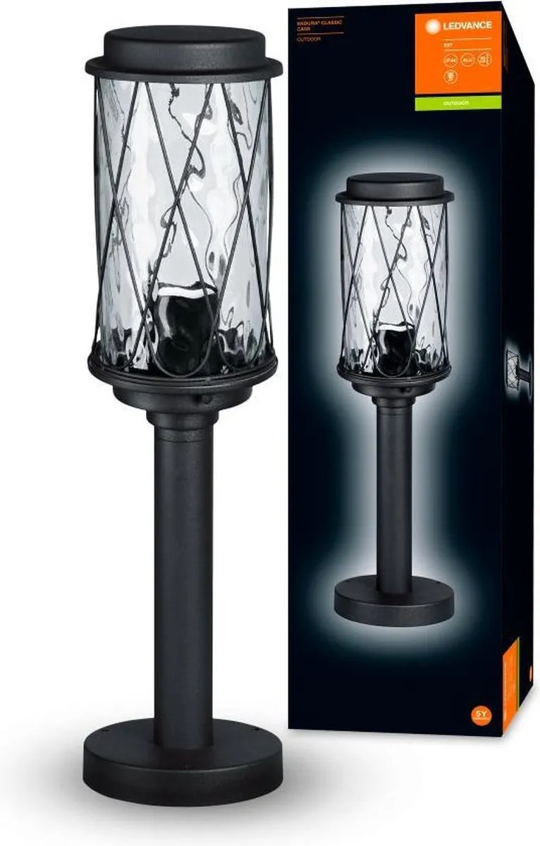 LEDVANCE Endura Classic Cage Buitenarmatuur E27 - IP44 - Zwart