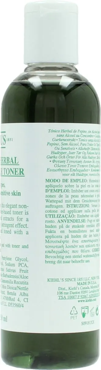 Kiehl's Cucumber Herbal Alcoholvrije Toner 250ml