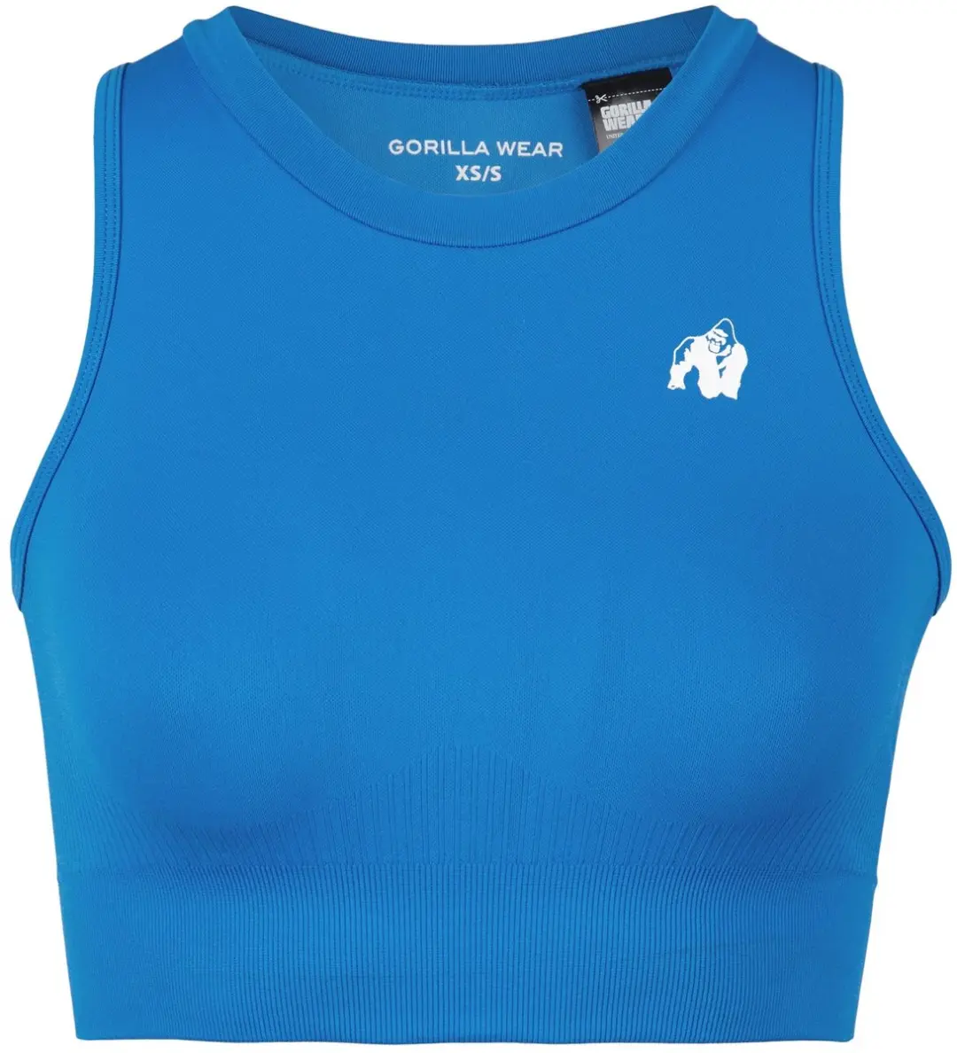 Gorilla Wear Olivia Seamless Crop Top - Blauw XS/S - afbeelding 6 van 6
